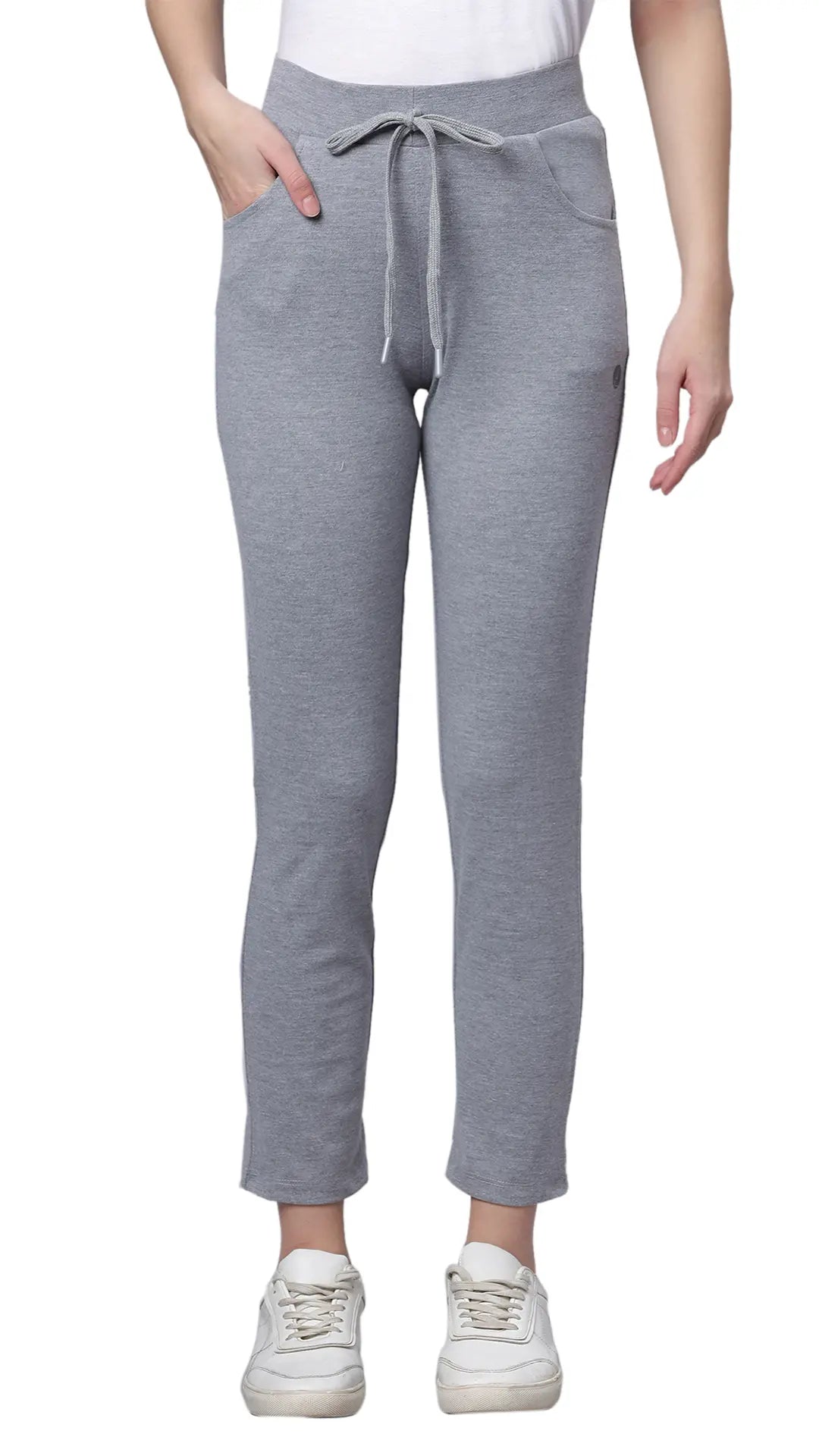 Lunica  Women's Lounge Wear  Seprate Bottom  - Grey M., Sinker Fabric, Regular Fit,  Full Length