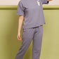 Lunica Women's Printed Sinker Nightsuit Set , Regular Fit Loungewear , Ideal for Women , Lounge Wear Nightdress Pyjama Set Sleepwear , Purple Printed Half Sleeves Round Neck