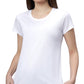 Lunica Women's  Lounge Wear  Seprate Top  - White , Sinker Fabric, Regular Fit, Ideal For Women's, Lounge Wear, Half Sleeve, Round Neck