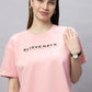 Lunica Women's  Lounge Wear  Seprate Top  - Pink , Looper Lycra, Regular Fit, Ideal For Women's, Lounge Wear, Half Sleeve, Round Neck