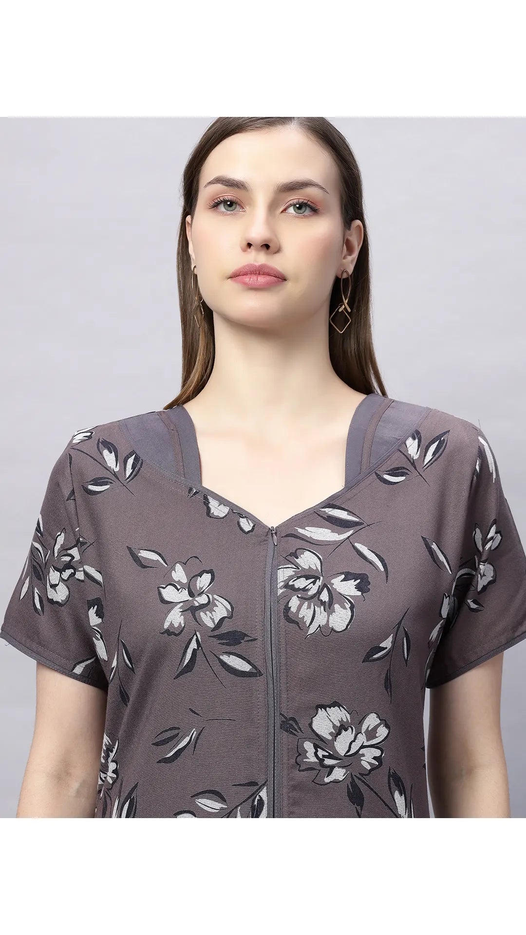 Sukanya Floral Printed Maxi Gown | Women's Stylish Lounge Wear