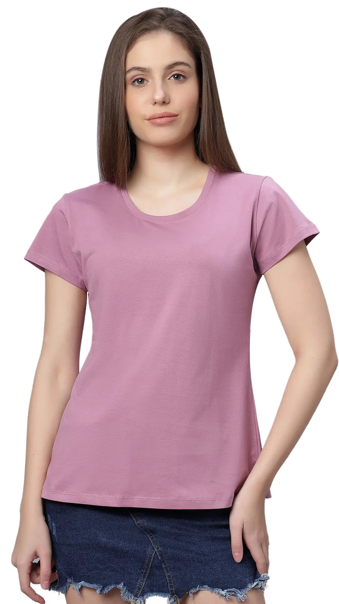 Lunica Women's  Lounge Wear  Seprate Top  - Pink , Sinker Fabric, Regular Fit, Ideal For Women's, Lounge Wear, Half Sleeve, Round Neck