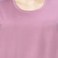 Lunica Women's  Lounge Wear  Seprate Top  - Pink , Sinker Fabric, Regular Fit, Ideal For Women's, Lounge Wear, Half Sleeve, Round Neck