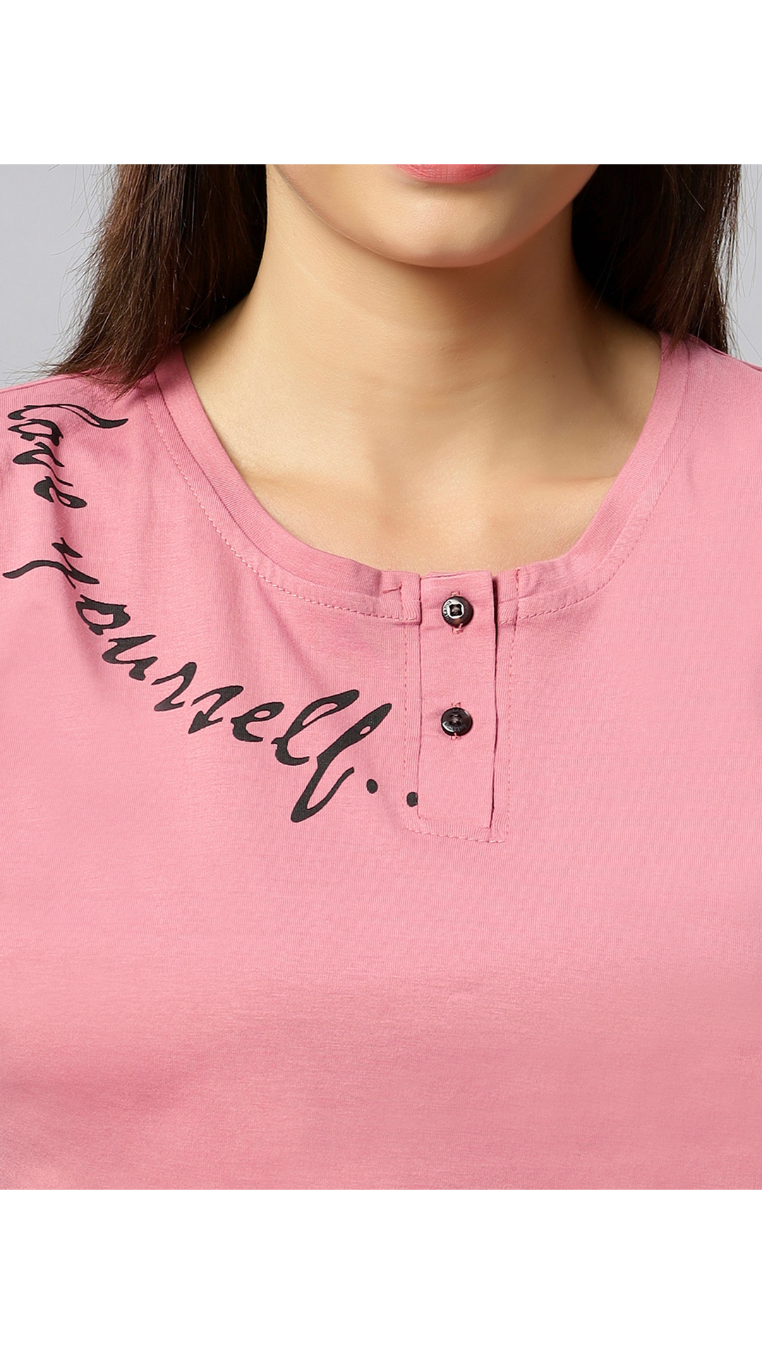 Sukanya Women's Printed Lounge Wear Top & Pyjama Set - Light Pink, Regular Fit, Ideal for Women's, Lounge Wear, Sinker Fabric, Half Sleeve, Round Neck