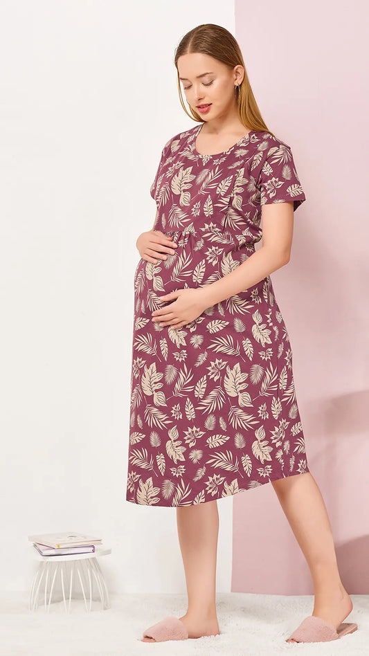 Sukanya Womens Printed Maternity Feeding Nighty