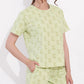 Pista Printed Half Sleeves Round Neck
