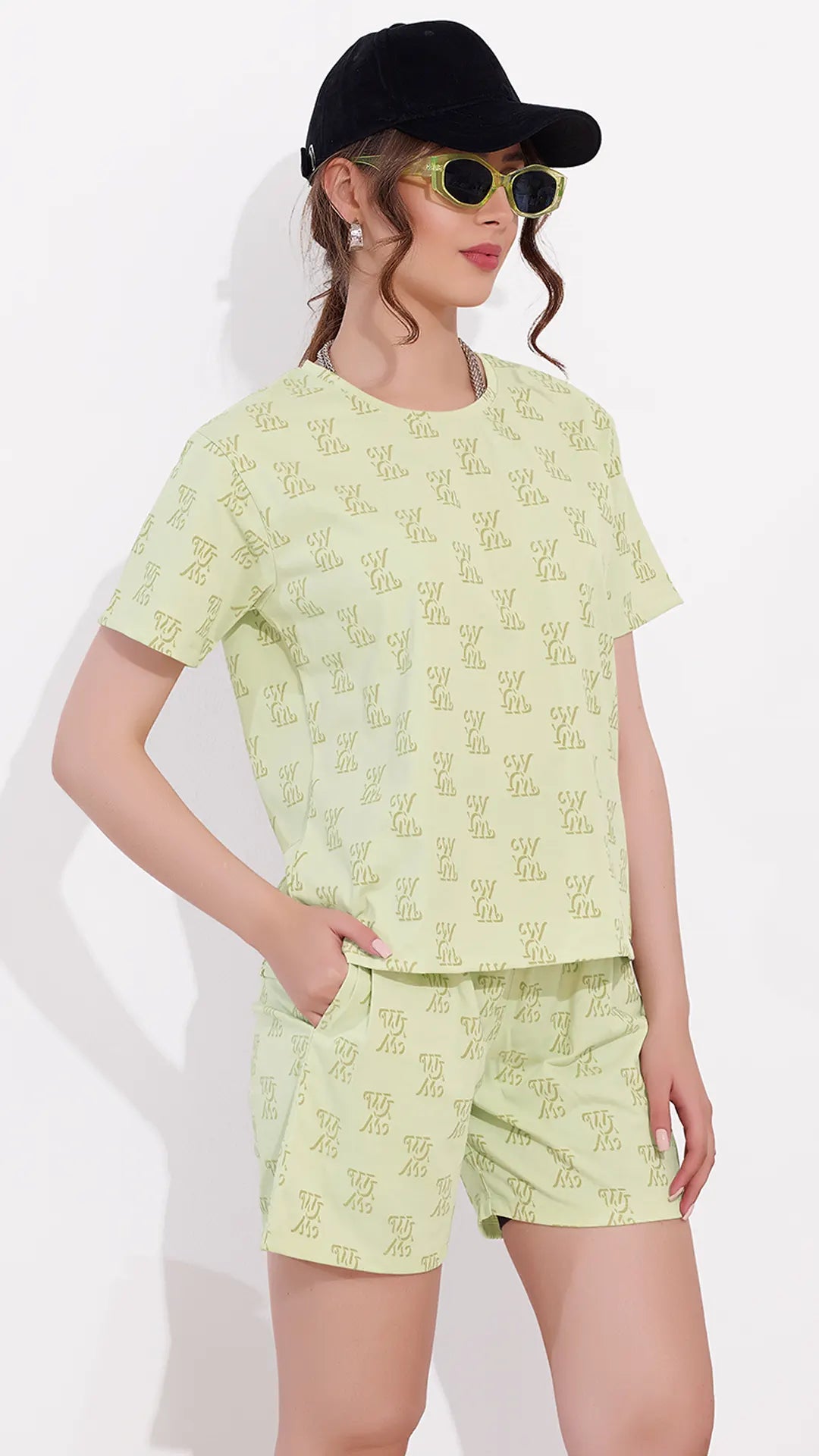Pista Printed Half Sleeves Round Neck