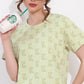 Pista Printed Half Sleeves Round Neck