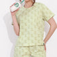 Pista Printed Half Sleeves Round Neck