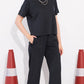 Gray Printed Half Sleeves Round Neck