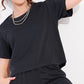 Gray Printed Half Sleeves Round Neck