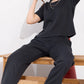 Gray Printed Half Sleeves Round Neck