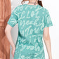 Pista Printed Half Sleeves Round Neck