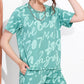 Pista Printed Half Sleeves Round Neck
