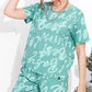 Pista Printed Half Sleeves Round Neck