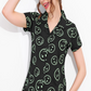 Brown Printed Half Sleeves Round Neck