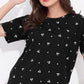 Women's, Lounge Wear, Half Sleeve, Round Neck