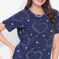 Lounge Wear, Half Sleeve, Round Neck