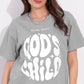 Cement Printed Half Sleeves Round Neck
