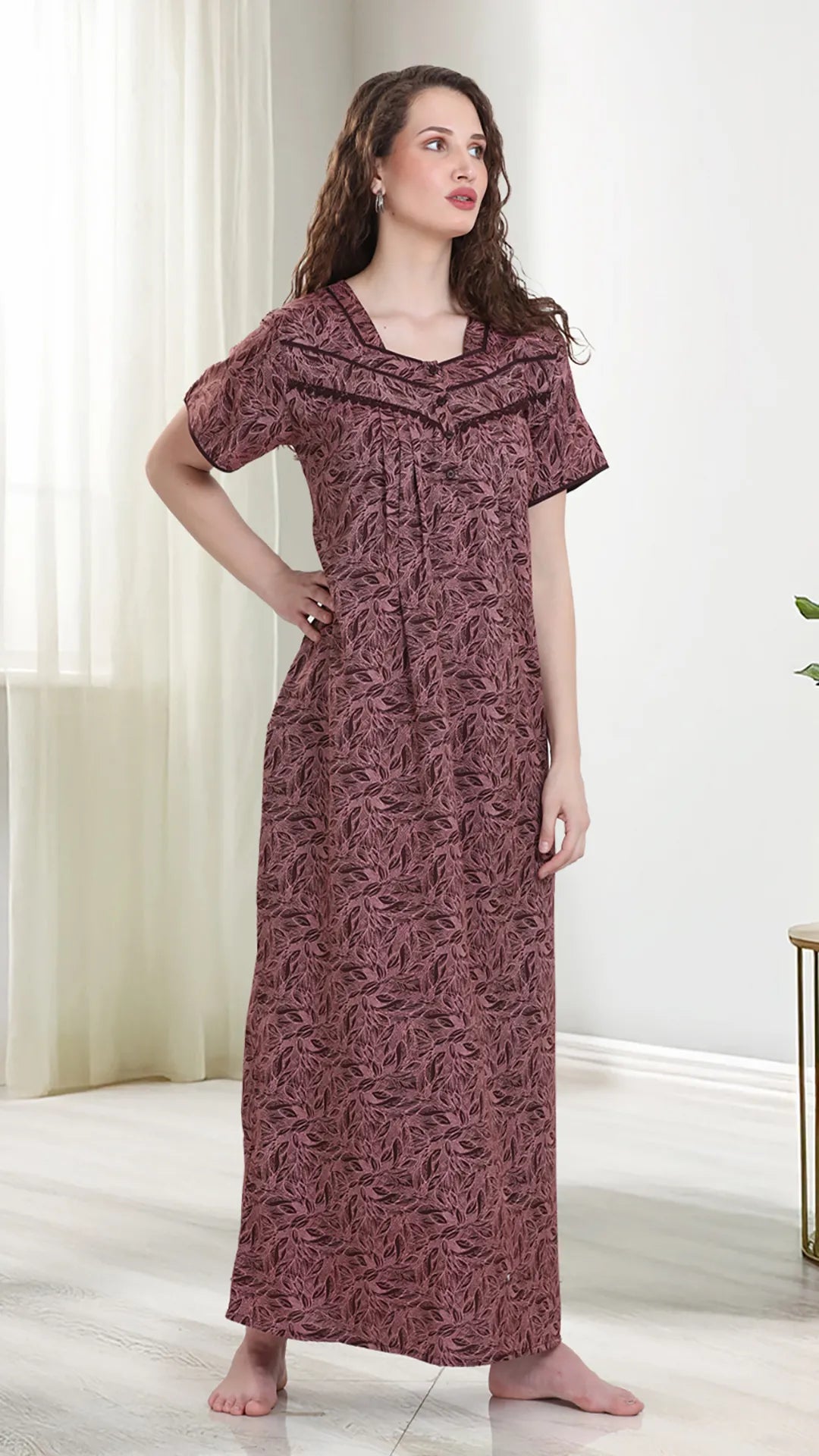Sukanya Womens Printed Maternity Feeding Nighty