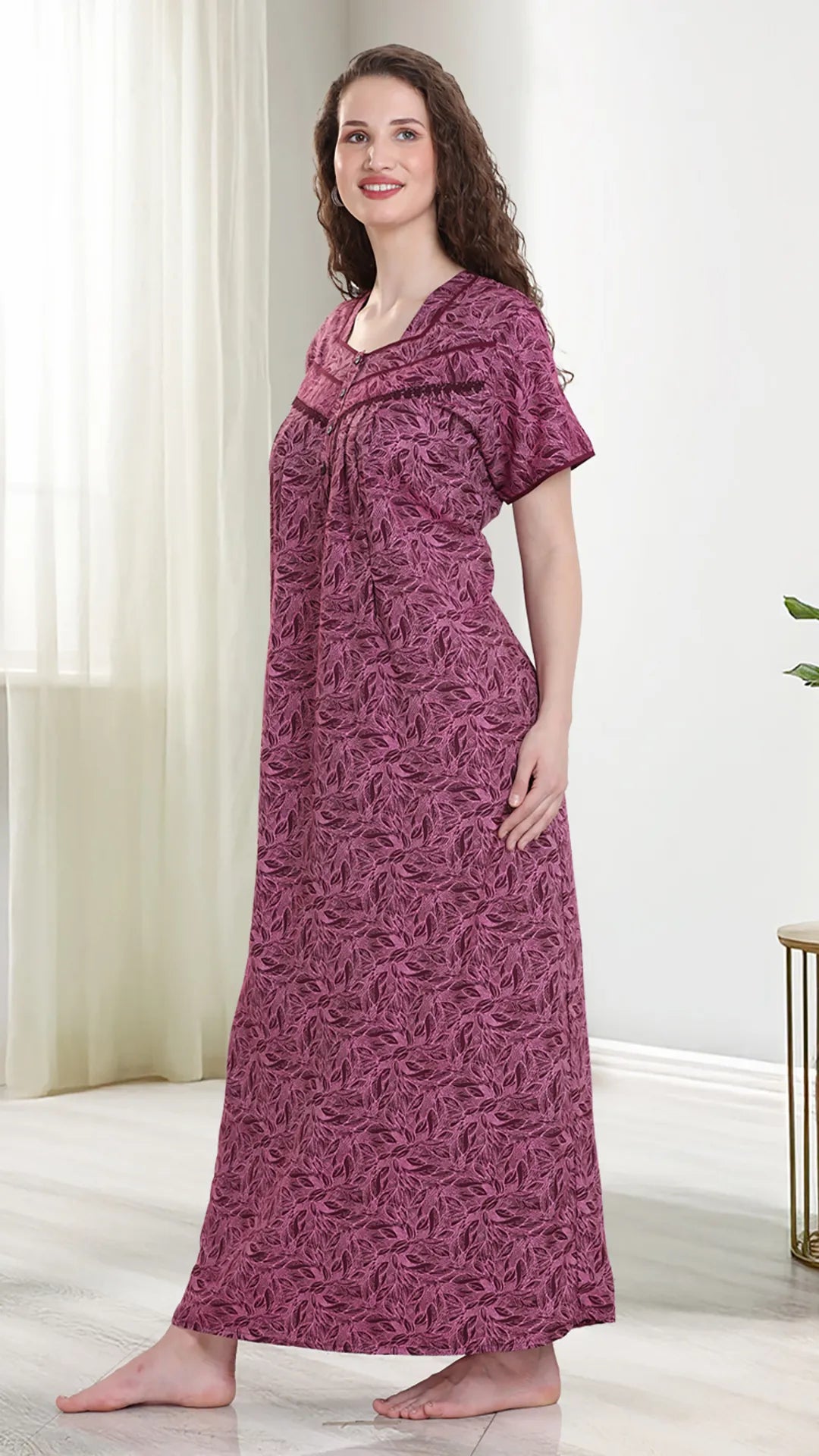 Sukanya Womens Printed Maternity Feeding Nighty