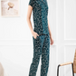 Peacock Printed Half Sleeves Round Neck