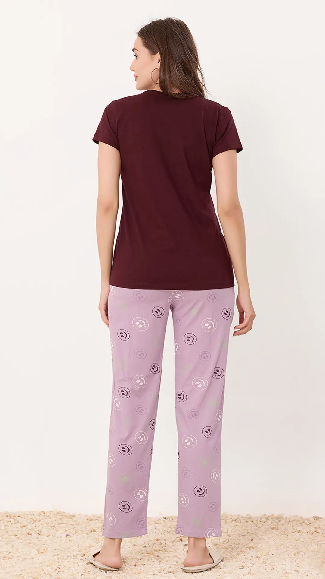 Brawon Printed Half Sleeves Round Neck