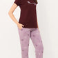 Brawon Printed Half Sleeves Round Neck