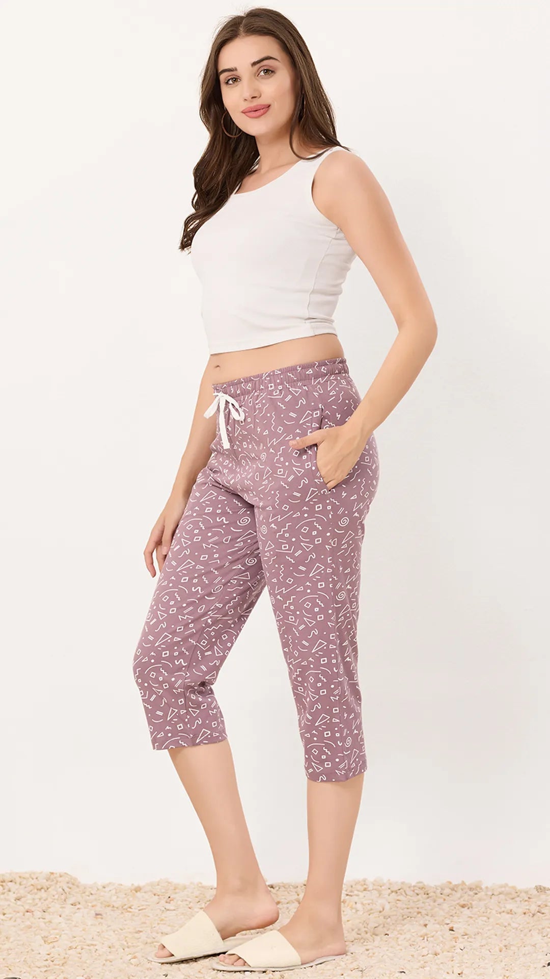 Sukanya  Women's Lounge Wear  Seprate Pyajama  - Maroon, Sinker Fabric, Regular Fit