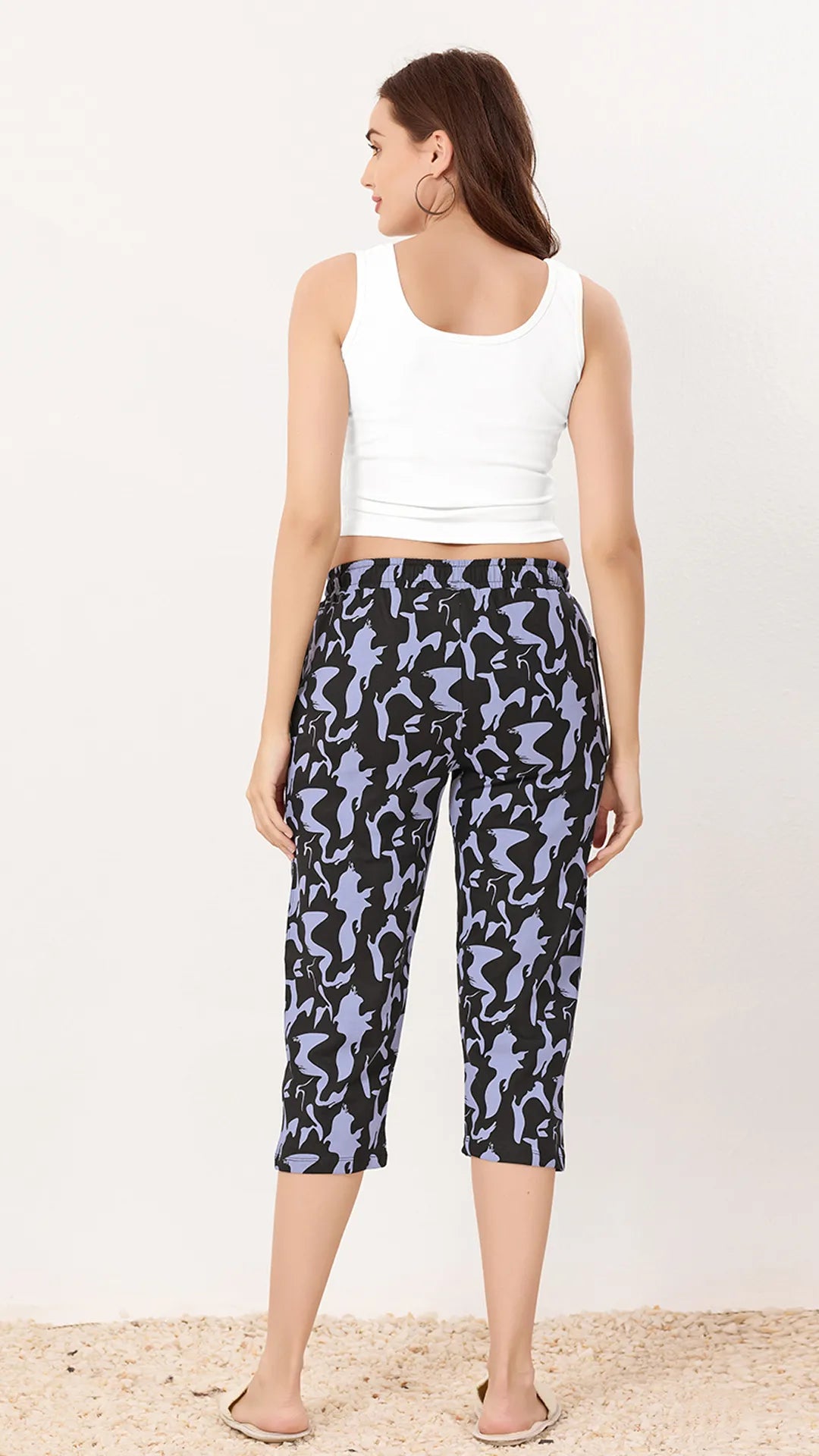 Sukanya  Women's Lounge Wear  Seprate Pyajama  - Black, Sinker Fabric, Regular Fit