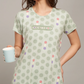 Sukanya  Women's Printed Sinker Capri Set | Regular Fit Loungewear | Ideal for Women | Lounge Wear Nightdress Capri Set Sleepwear | Navy Printed Half Sleeves Round Neck