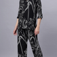 Sukanya Comfortable Women's Cotton Blend Half Sleeves Night Suit, Black, Soft and Elegant Print Sleepwear