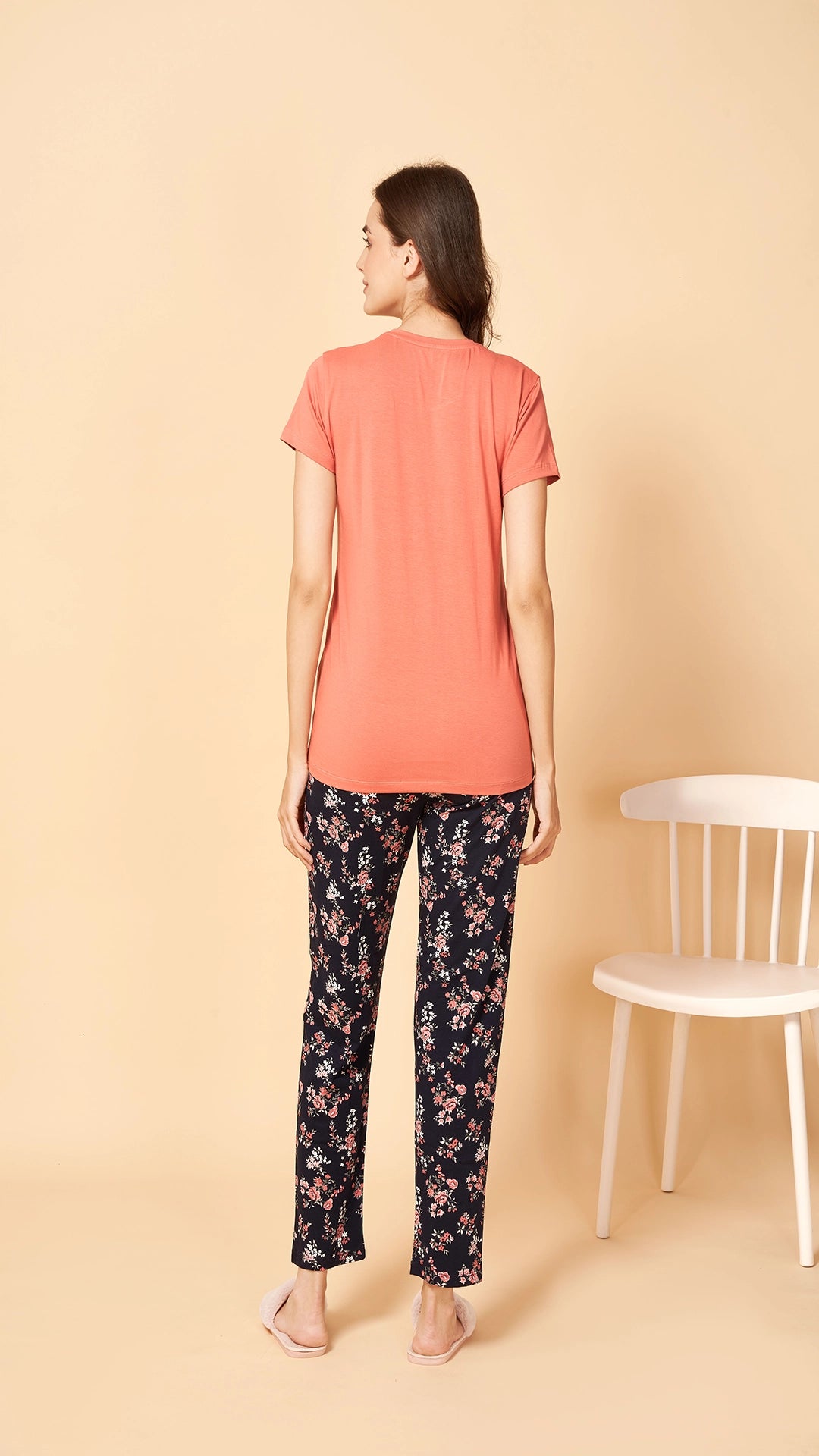 Sukanya  Women's Printed Sinker Nightsuit Set , Regular Fit Loungewear , Ideal for Women , Lounge Wear Nightdress Pyjama Set Sleepwear , Skin Printed Half Sleeves Round Neck
